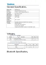 Предварительный просмотр 5 страницы Vantron MOB-WBT-56 User Manual