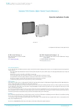 Vantron TMO Series Quick Installation Manual preview