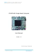 Preview for 1 page of Vantron VT-MITX-APL User Manual