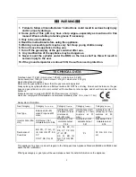 Preview for 2 page of Vanward GD4819S Assembly, Use And Care Manual