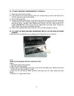 Preview for 21 page of Vanward GD4819S Assembly, Use And Care Manual