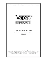 Vapac MICROVAP V15 Installation & Operation Manual preview