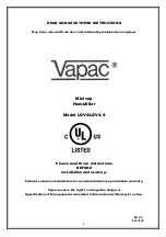 Vapac Minivap LDV4 Manual preview