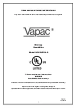 Preview for 1 page of Vapac Minivap LDV4 Manual