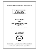 Preview for 1 page of Vapac VapaNet Operation Manual