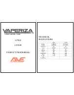 Preview for 1 page of vaperiza LF700 Product User Manual