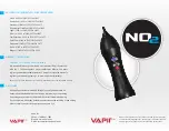 Vapir NO2 User Manual preview