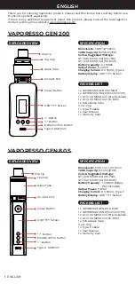 Предварительный просмотр 4 страницы Vaporesso GEN 200 User Manual