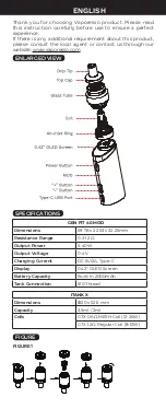 Preview for 2 page of Vaporesso GEN FIT 40 User Manual