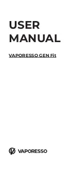 Предварительный просмотр 1 страницы Vaporesso GEN Fit User Manual