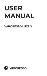 Предварительный просмотр 1 страницы Vaporesso LUXE X User Manual