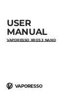 Preview for 1 page of Vaporesso XROS 3 NANO User Manual