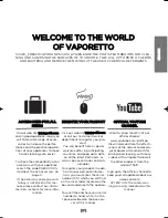 Preview for 17 page of Vaporetto SV400_HYGIENE Instruction Manual