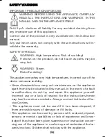 Preview for 18 page of Vaporetto SV400_HYGIENE Instruction Manual