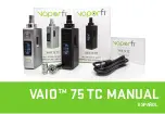 Preview for 11 page of Vaporfi VAIO 75 TC Manual