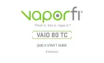 Preview for 1 page of Vaporfi VAIO 80 TV Quick Start Manual