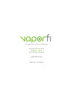 Preview for 1 page of Vaporti VOX User Manual