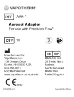 Preview for 1 page of Vapotherm AAA-1 Instructions