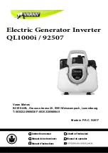 Varan QL1000i Instruction Manual preview