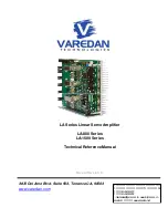 Предварительный просмотр 1 страницы Varedan Technologies LA-1500 Series Technical Reference Manual