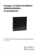 Preview for 1 page of Varex Imaging PaxScan 1313DXT-I Manual