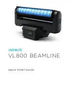 Предварительный просмотр 1 страницы Vari Lite BeamLine VL800 Quick Start Manual