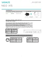 Preview for 1 page of Vari Lite NEO X15 Quick Start Manual