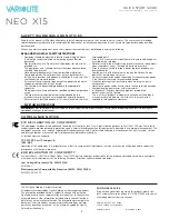 Preview for 6 page of Vari Lite NEO X15 Quick Start Manual