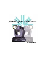 Предварительный просмотр 1 страницы Vari Lite VL2000 User Manual