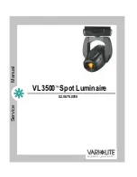 Предварительный просмотр 1 страницы Vari Lite VL3500 Spot Luminaire Service Manual