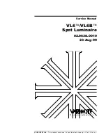 Preview for 1 page of Vari Lite VL6 Series Service Manual