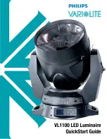 Предварительный просмотр 1 страницы Vari Lite VL6000 Beam Luminaire Quick Start Manual