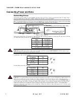 Предварительный просмотр 8 страницы Vari Lite VL6000 Beam Luminaire Quick Start Manual