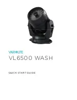 Предварительный просмотр 1 страницы Vari Lite VL6500 WASH Quick Start Manual