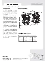 Preview for 2 page of Vari Lite VLX3 Wash Manual