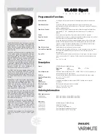 Preview for 7 page of Vari Lite VLX3 Wash Manual