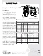 Preview for 12 page of Vari Lite VLX3 Wash Manual