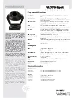 Предварительный просмотр 13 страницы Vari Lite VLX3 Wash Manual