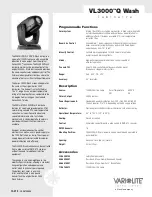 Preview for 35 page of Vari Lite VLX3 Wash Manual