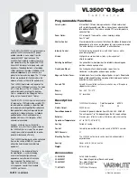 Предварительный просмотр 39 страницы Vari Lite VLX3 Wash Manual