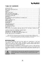 Предварительный просмотр 2 страницы Vari VARIMATIC 300 Instructions For Use Manual