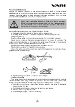 Предварительный просмотр 21 страницы Vari VARIMATIC 300 Instructions For Use Manual