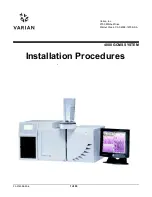 Предварительный просмотр 1 страницы Varian 4000 GCMS Installation Procedures Manual