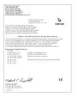 Preview for 13 page of Varian 947 Operation And Service Manual