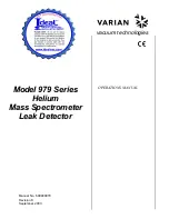 Varian 979 Series Operation Manual preview