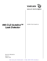 Preview for 2 page of Varian 990 CLD Autoline Instruction Manual