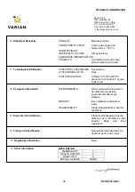 Preview for 42 page of Varian HS452 Instruction Manual