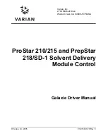 Предварительный просмотр 1 страницы Varian PrepStar 218 SD-1 Driver Manual