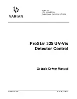 Preview for 1 page of Varian ProStar 325 UV-Vis Driver Manual