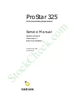 Varian ProStar 325 UV-Vis Service Manual preview